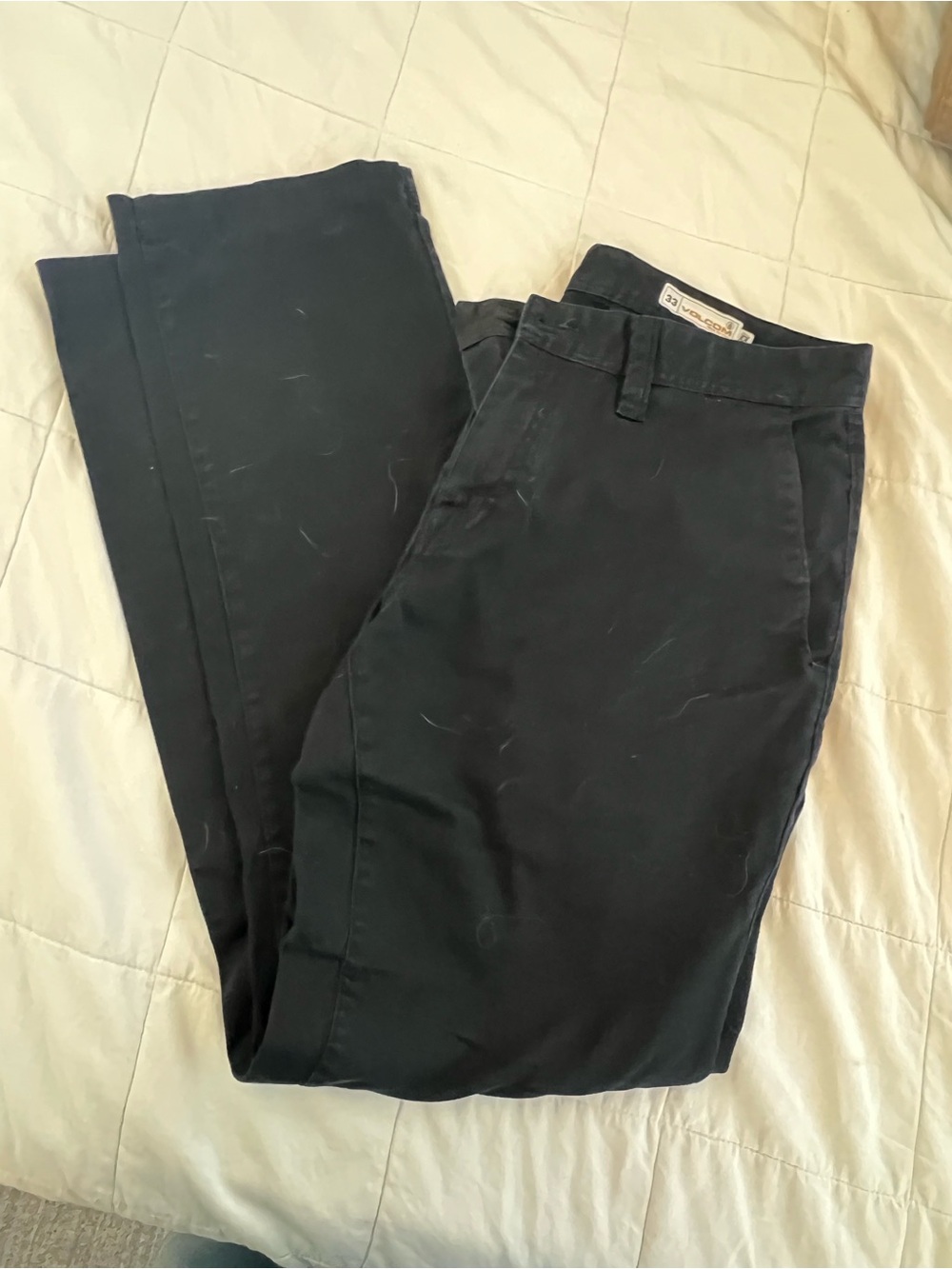 Volcom Black Chino Pants